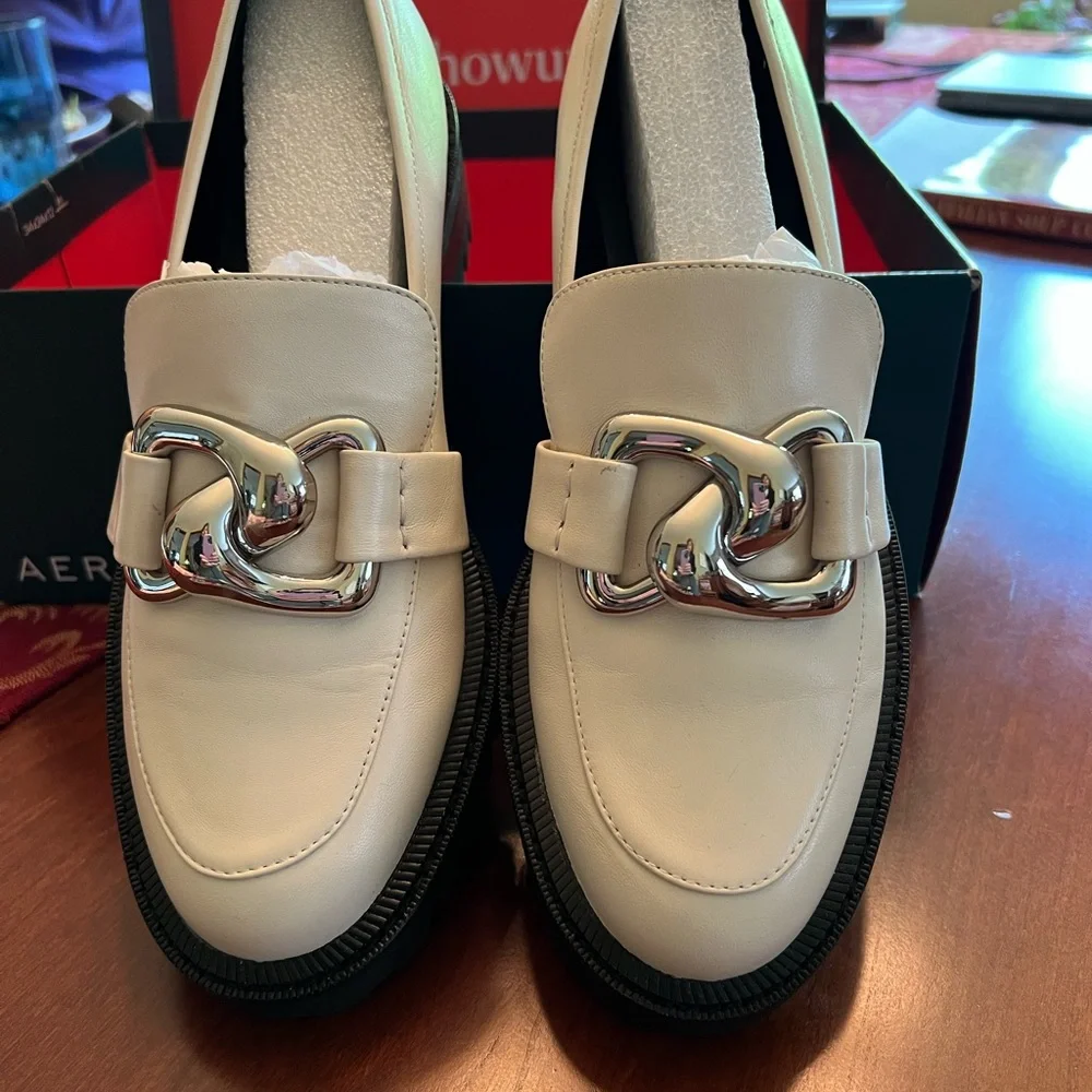 Lilia White Leather Shoes. NWT - Picture 1 of 9